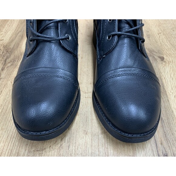 STQ Gear Womens  Zipper Lace Up Combat Boots Size 9 Black - Picture 6 of 16
